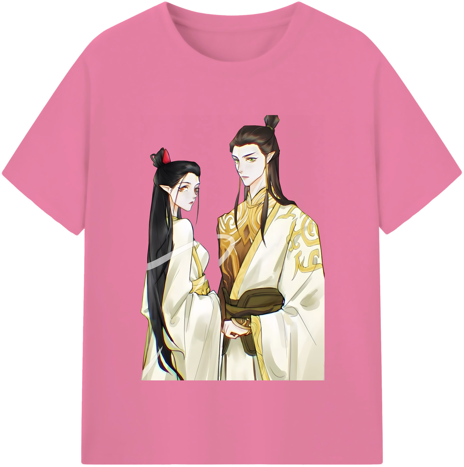 （画像用） Ne Zha 2 ナタ 魔童の大暴れ 綿100％半袖Tシャツ（フロントプリント）